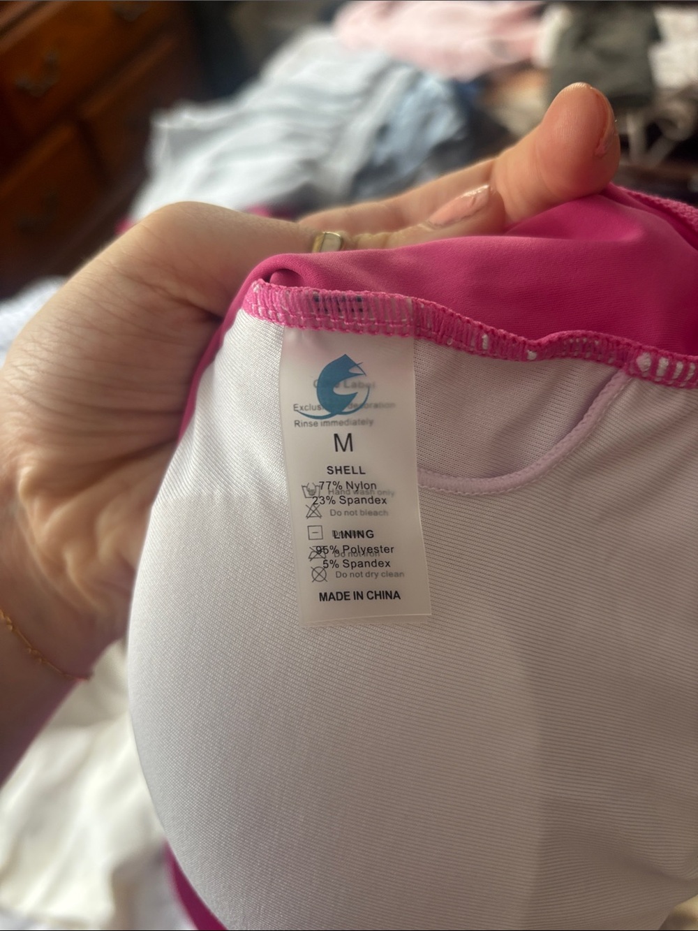 Ruched Pink Women's Crop Top - Picture 2 of 3